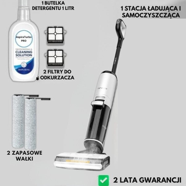 Odkurzacz Turbo Pro bezprzewodowy + akcesoria w zestawie