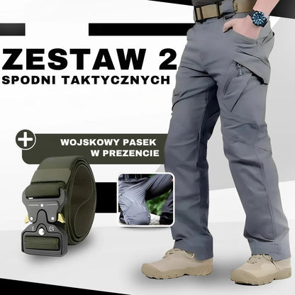 Zestaw 2 Spodni Taktycznych + Wojskowy Pasek w Prezencie