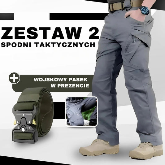 Zestaw 2 Spodni Taktycznych + Wojskowy Pasek w Prezencie