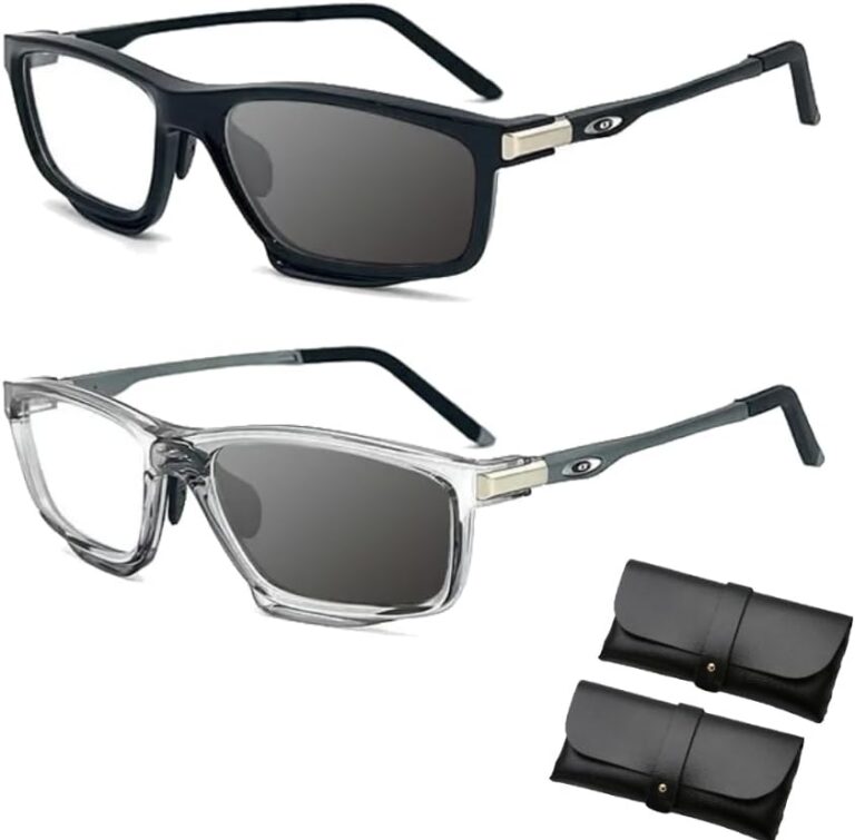 2 fotochromowe okulary progresywne + gratisy w zestawie