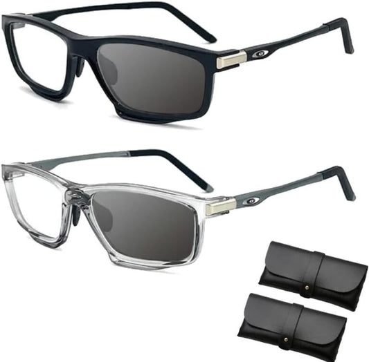 2 fotochromowe okulary progresywne + gratisy w zestawie